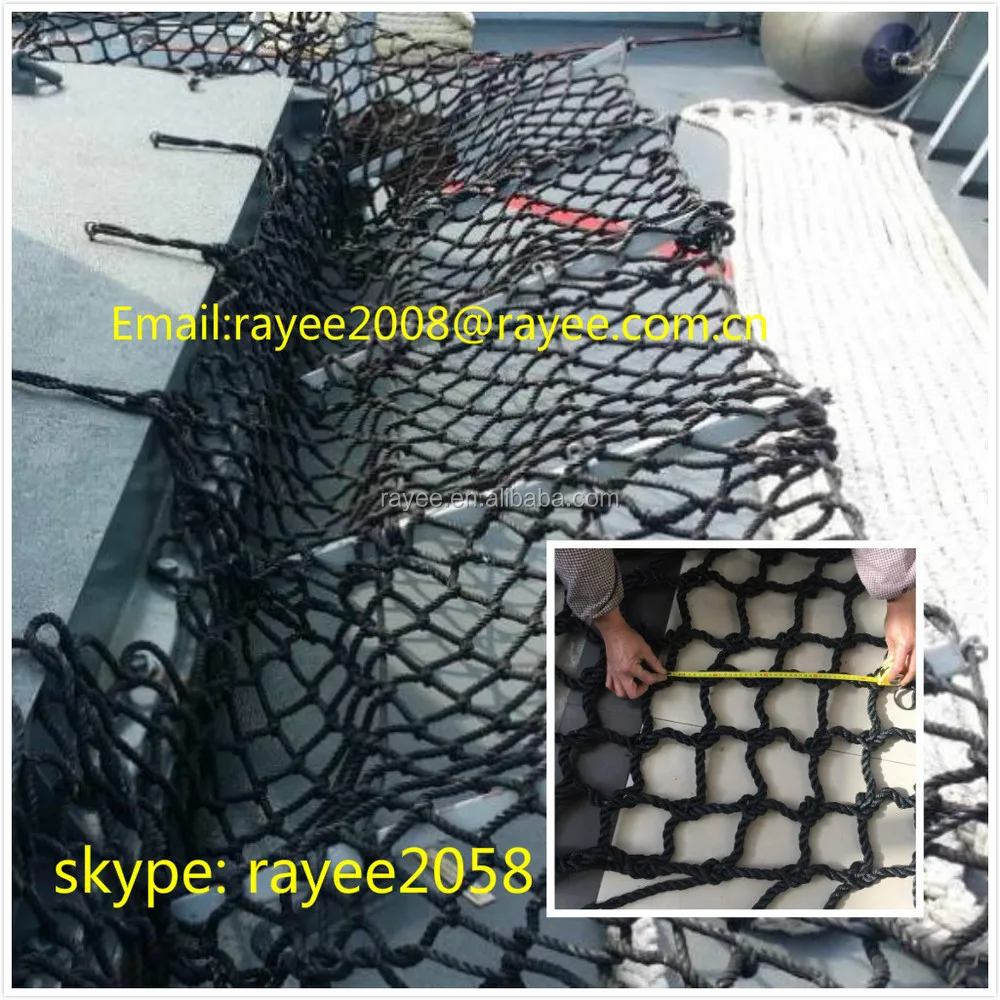 UV Stabilizer Commercial Gym Polypropylene Cargo Net Rope Climbing Net