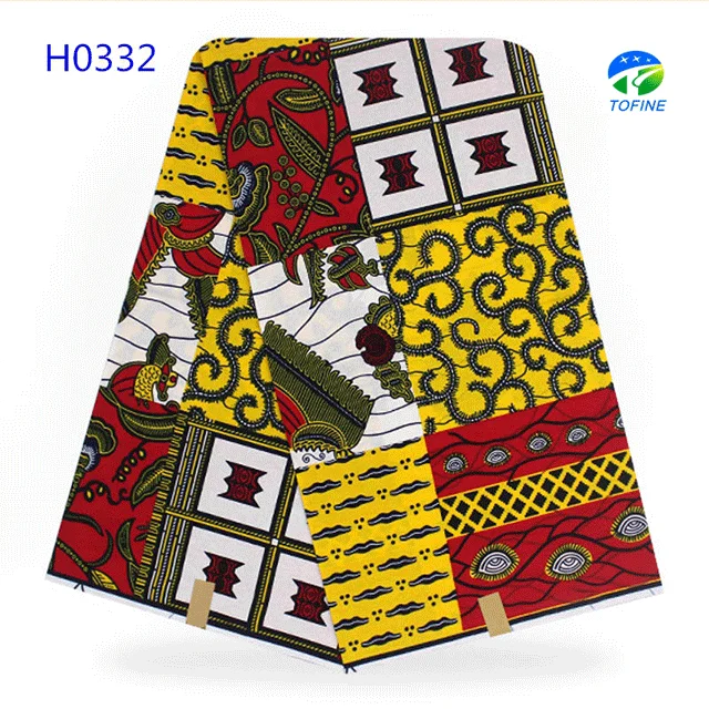 Китайский поставщик ткань с африканскими восковыми принтами спандекс 100% хлопковая для женской