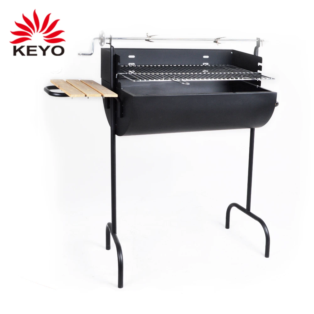 charcoal bbq grill with rotisserie