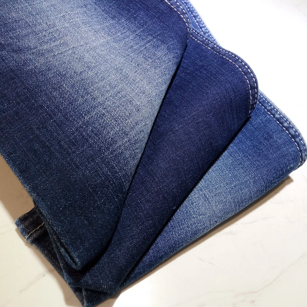 Bahan Katun Spandex Turki Slub Denim 
