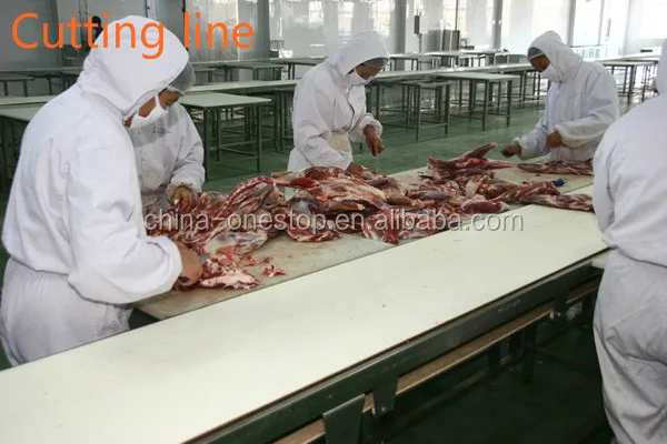 Modern sheep and goat slaughterhouses for large capacity slaughterhouse equipment
