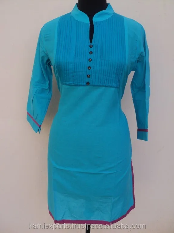 blue kurtis design