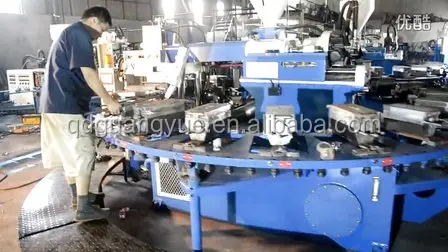 Single Color PVC Injection Slipper Shoe Making Machine