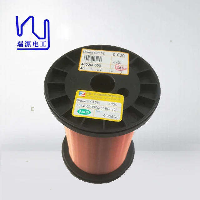 IEC Standard AWG 48  G2 Class 155 Super Fine Magnet Copper Winding Wire
