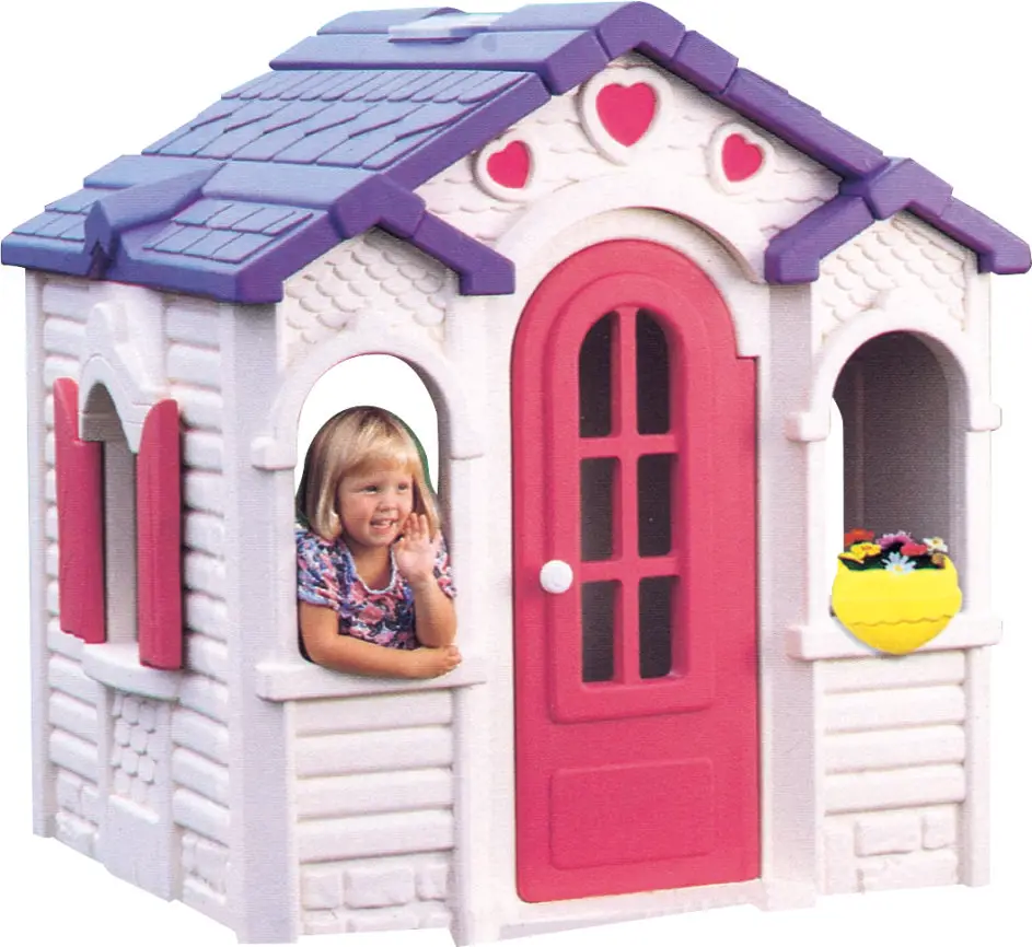 Children Plastic Playhouse And Slide Indoor Toy Playhouse Children