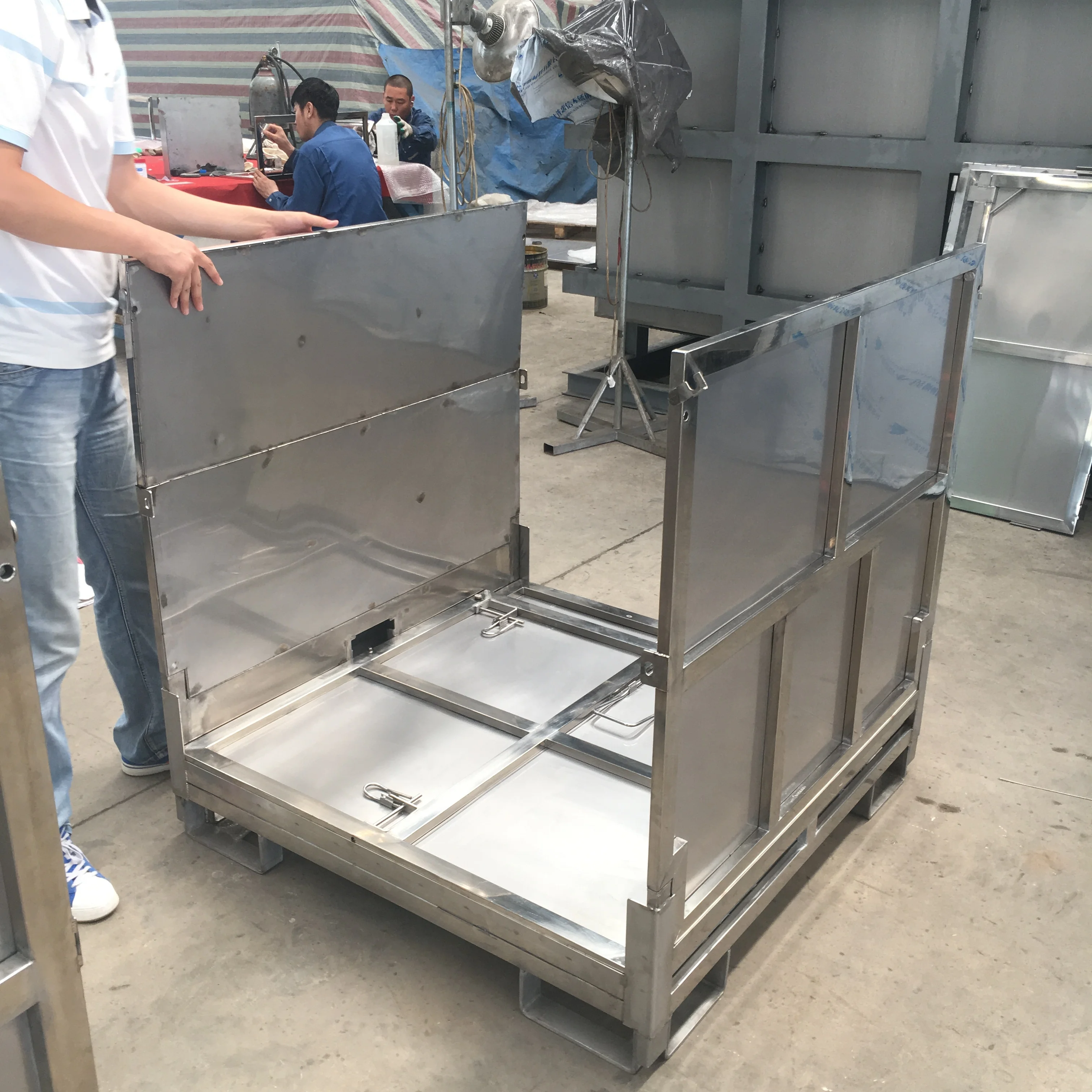 Collapsible IBC Tanks Foldable Stainless Steel Containers With High Quality