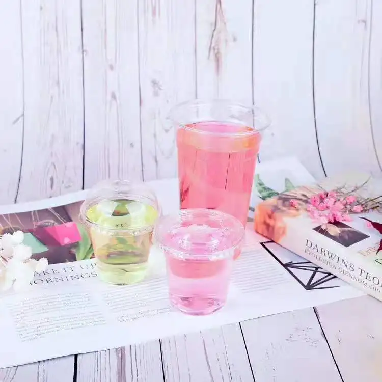 Заводская цена, пищевые и пищевые пластиковые, пластиковые питомцы, прозрачные пластиковые чашки для холодного напитка