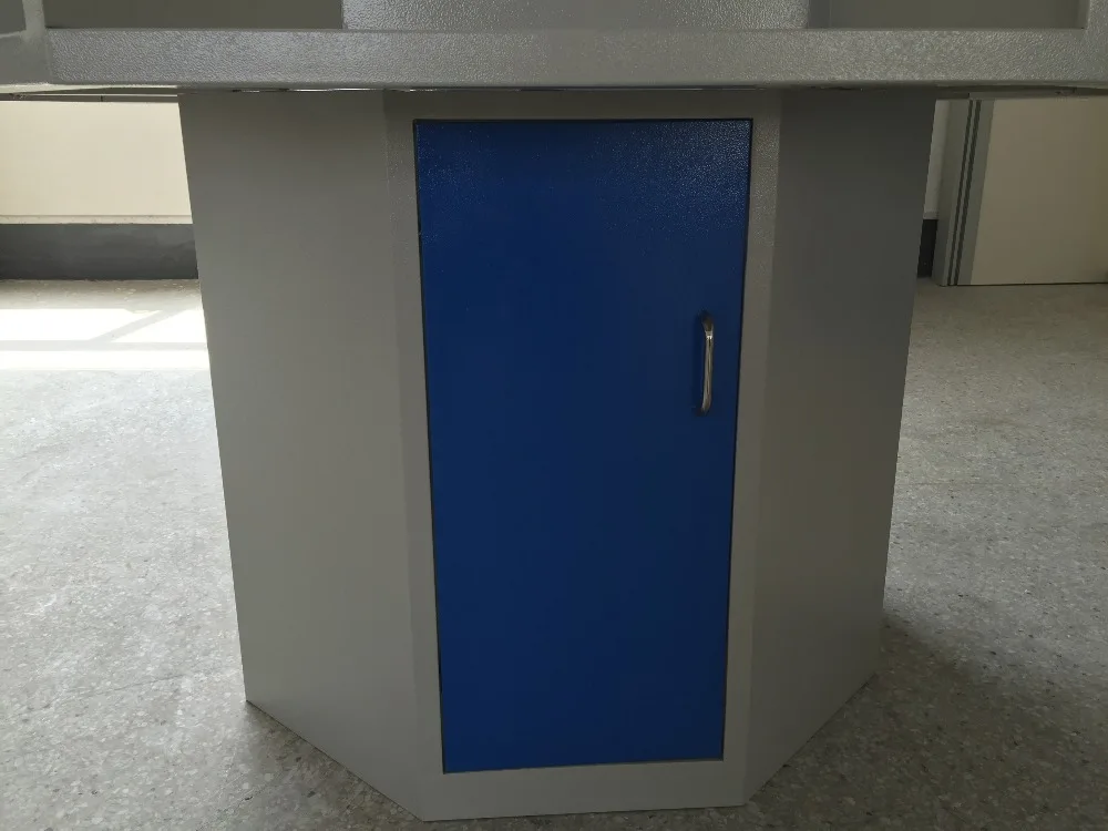 Steel Lab Work Table Workbench School Lab Furniture Price Student Octagonal Lab Work Bench for School