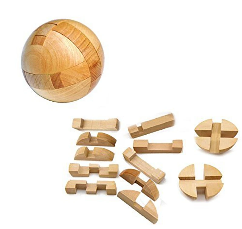 Quebra-cabeça de madeira bola mágica quebra-cabeças brinquedo inteligência jogo  quebra-cabeças de esferas para adultos/crianças : : Brinquedos  e Jogos