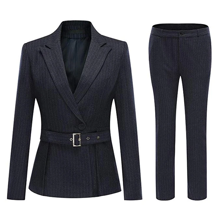  Women's Slim Fit Jacket Outfits Two-Piece Business