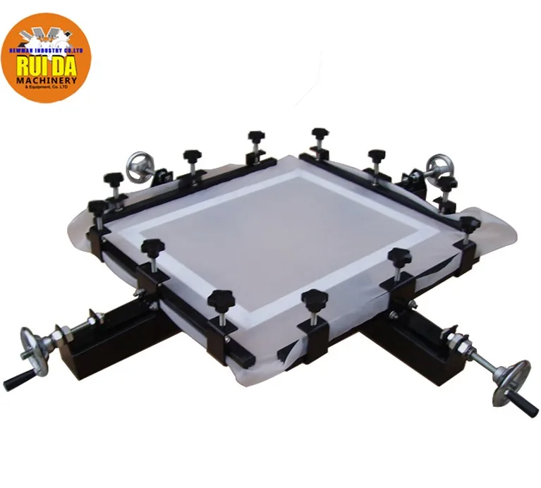 手動回転シルクスクリーン衣服スクリーン印刷機6色スクリーン印刷機