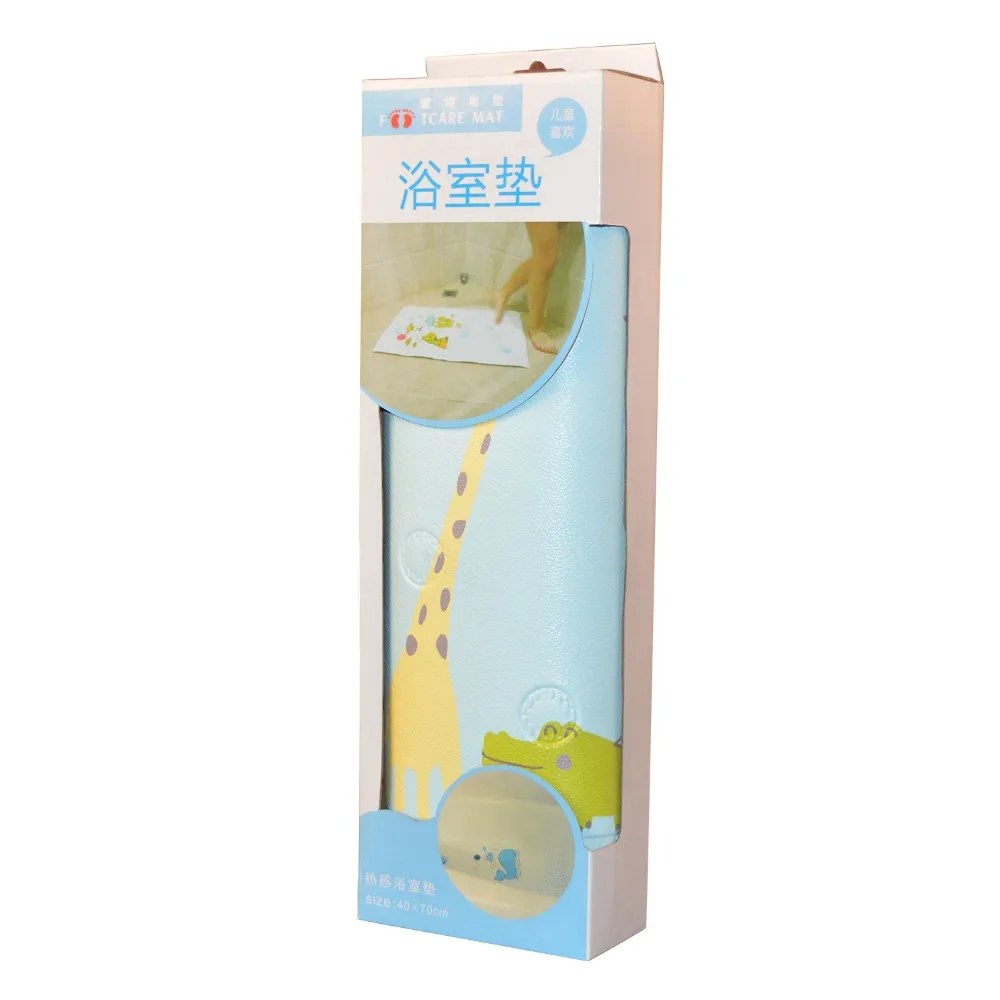 Temperature Sensor Hot Warning Bathtub Mat With Suction Cups Baby Bath