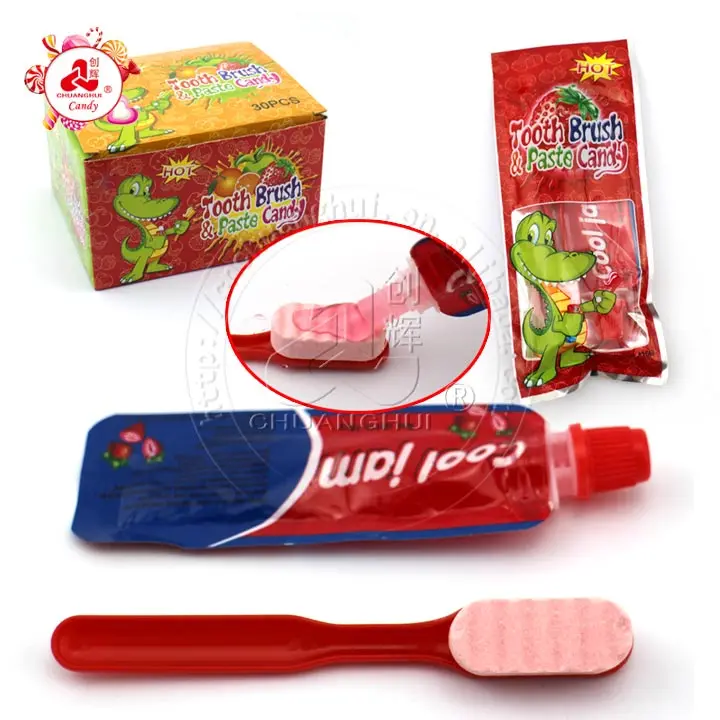 toothbrush pressed candy
