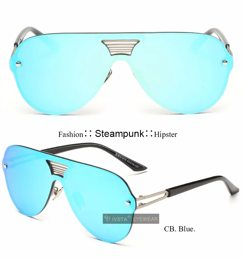 IVSTA Steampunk okulary przeciwsłoneczne dla mężczyzn męskie IVSTA Steampunk okulary przeciwsłoneczne dla mężczyzn męskie