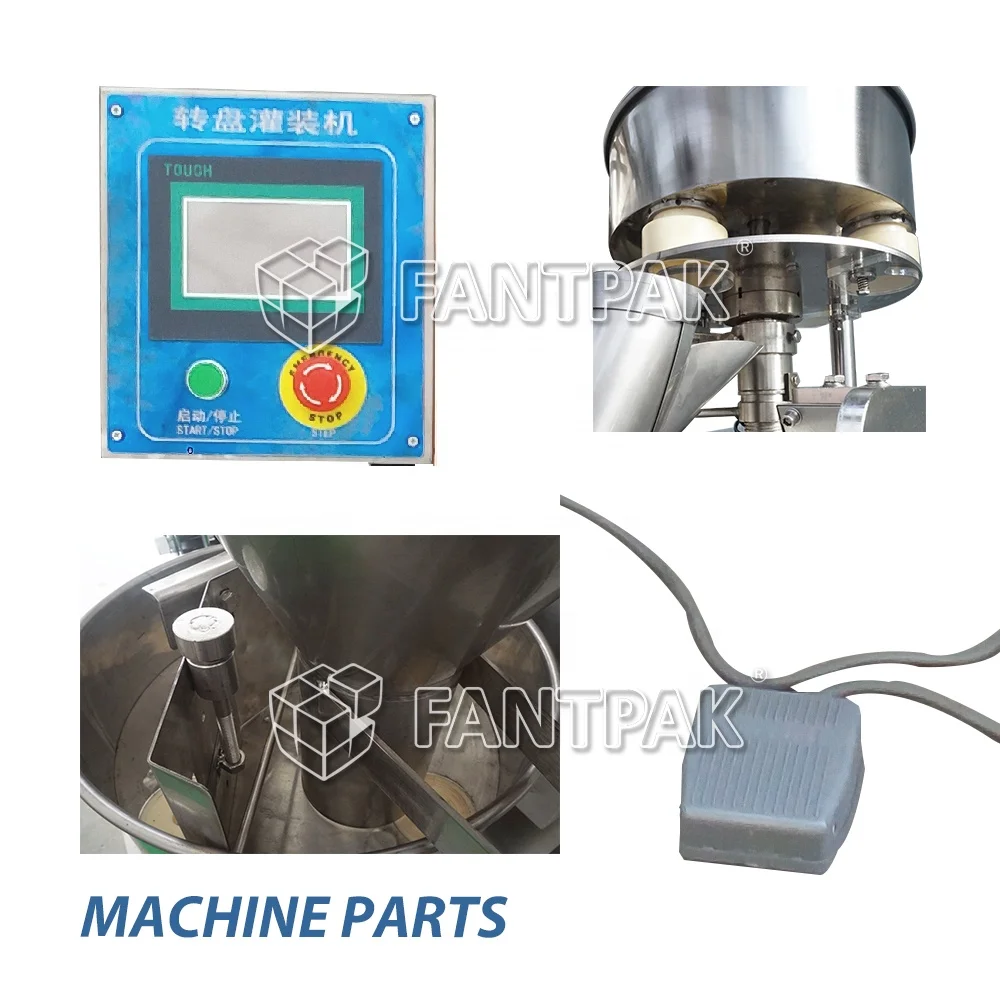 Semi Automatic Granule Filling Machine for Rice Nuts Sugar Cereal