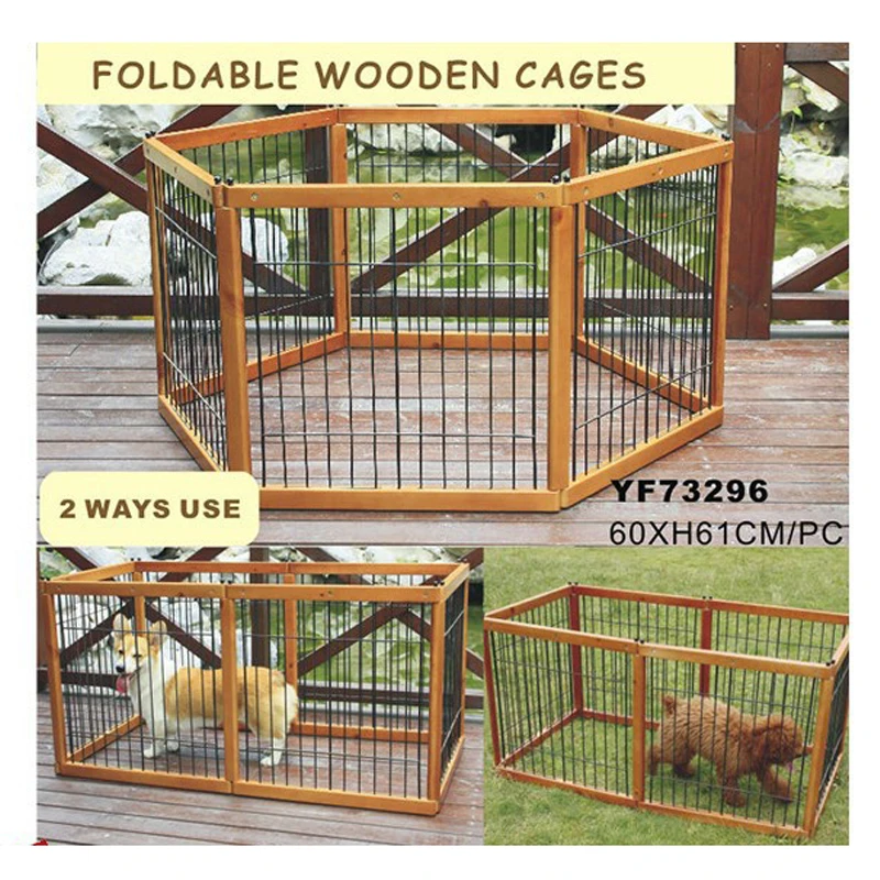 Indoor & Outdoor use Portable Folding Exercise Kennel Meiying Pet Dog Cat Playpen Cage Crate 