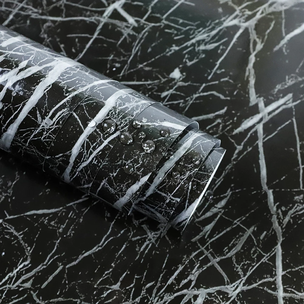 Водостойкая клейкая мраморная наклейка на пол