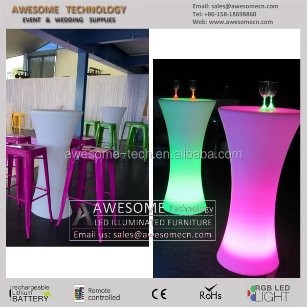 LED Cocktail Party Table Rental for Wedding & Events (Tp110B