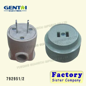 marine non-watertight 2-flat pin cabin plug| Alibaba.com