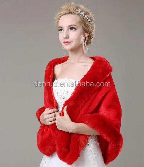 Чемпион/слоновая кость накидка из искусственного меха пальто шерстяной свадебная