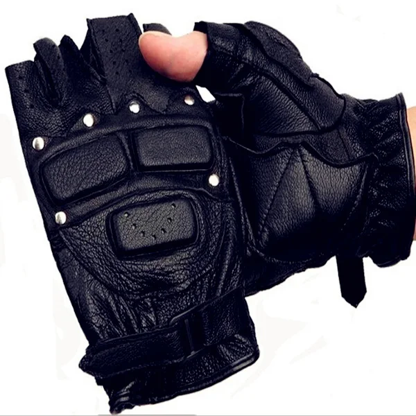 Gym Leather Gloves Weight Lifting Body Building Training Fitness Strap S,M,L,XL
