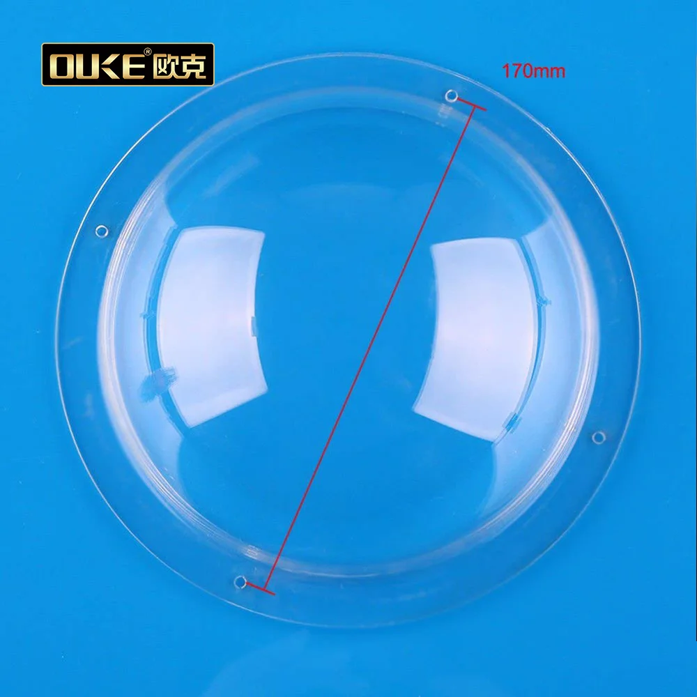 Security Clear Mini Acrylic Dome Camera Cover Customized  Frosted Acrylic Dome House clear Acrylic Half Roof Dome