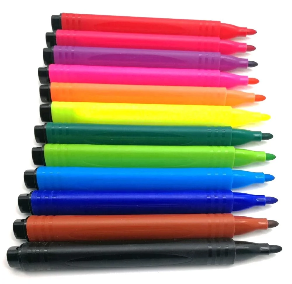 
 Большой треугольный удобный Моющийся Маркер, фетровая ручка  