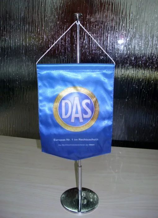 table flag with metal stand