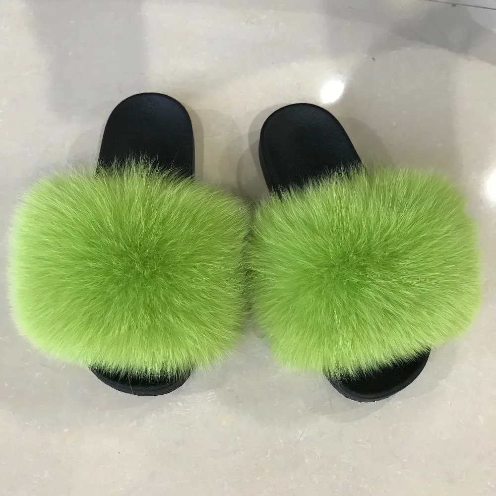 Sandalias peludas Zapatillas de otoño Zapatos de mujer Sandalias de goma  Chancla plana comprar a buen precio — entrega gratuita, reseñas reales con  fotos — Joom