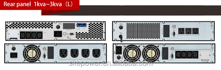 SKE External Battery 1kva UPS 2U Uninterruptible Power Supply OEM Rack Mount UPS 800W 1KVA 3KVA 6KVA 10KVA Pure Sine Wave