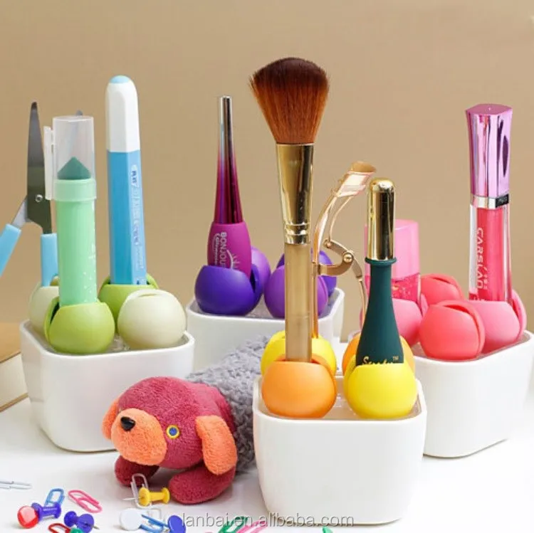 Новый Настольный органайзер для косметики, коробка, держатель для кистей для глаз