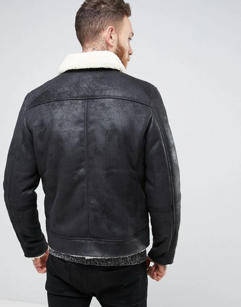フリンジ付き黒スエードジャケット フリンジ付きスエードジャケット FRINGE BOAR SUEDE JACKET
