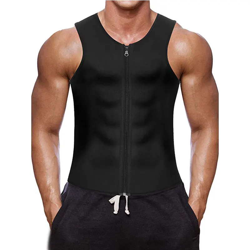 Men Waist Trainer Vest For Weight Loss Hot Neoprene Corset Body Shaper Zipper Sauna Tank Top Workout Shirt Buy Men Waist Trainer Vest Weight Loss Body Shaper Work Out Shirt Product On Alibaba Com