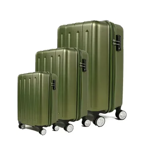 Wholesale Custom Logo Abs Suitcase Sets 3 Pcs Trolley Luggage Set