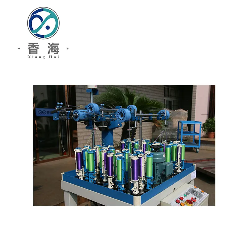 80 Серия 16 шпиндель 4 головки круглая эластичная лента вязальная машина