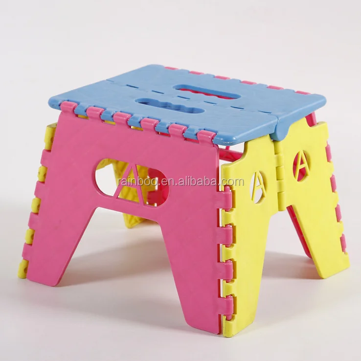 Рекламный дешевый стабильный легкий Детский портативный складной стул для ног