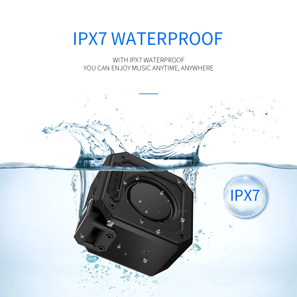 High Quality Small Custom OEM Magnetic TWS DSP Wireless Portable Speaker