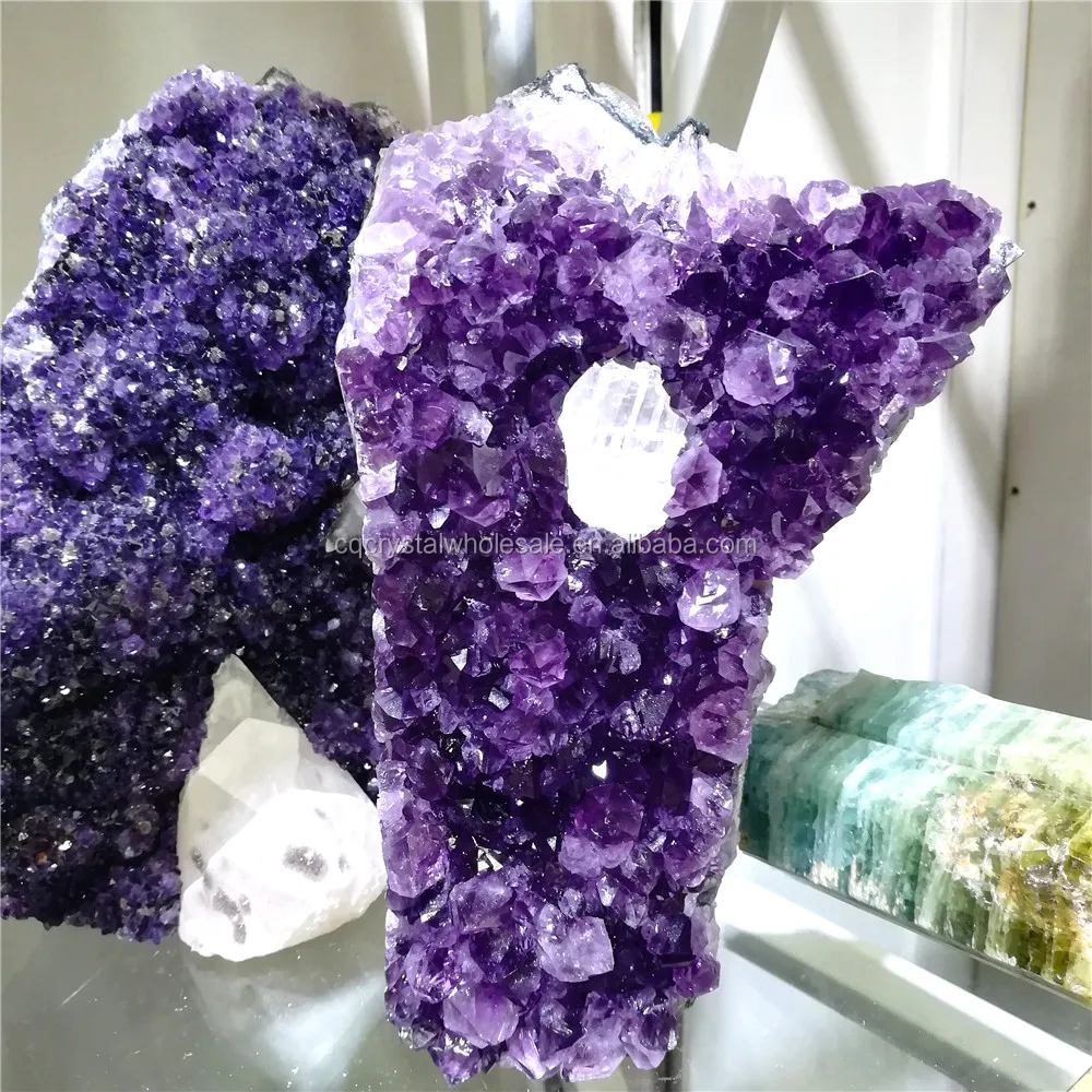Wholesale Brazil Amethyst and Calcite Geode Stone Price
