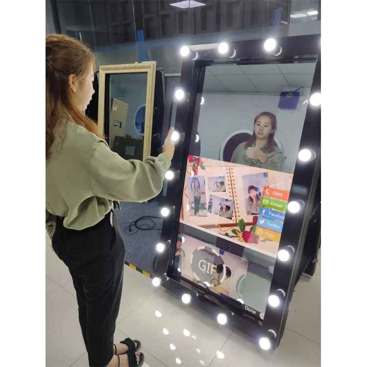 55 дюймов Магия события селфи фото сенсорный экран зеркало Photo Booth