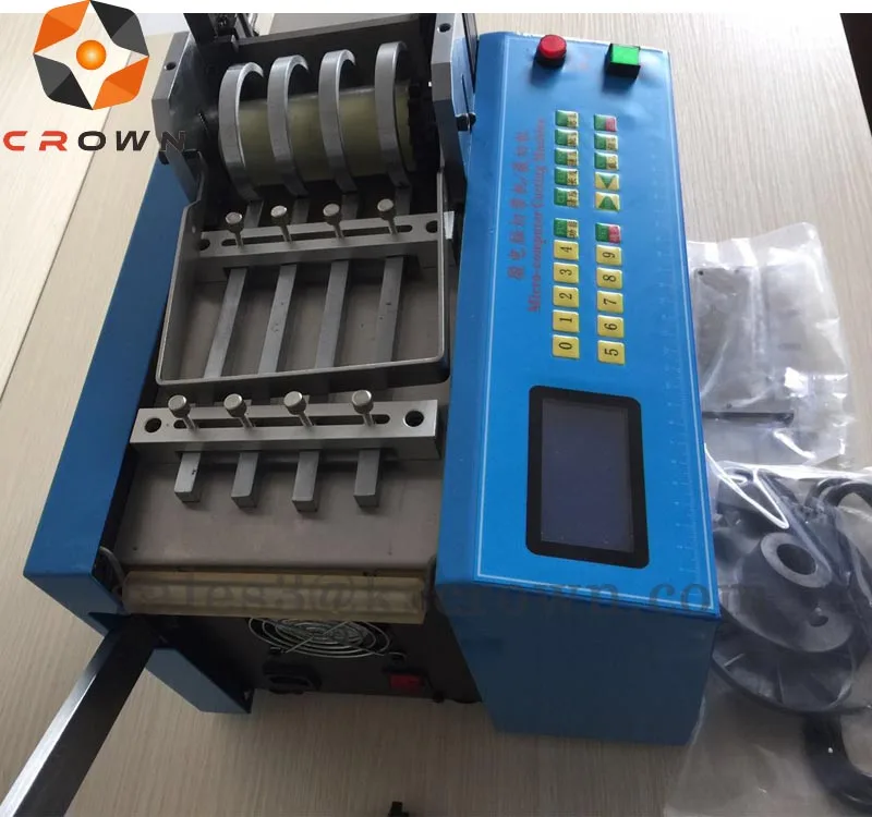 Automatic Cold Tape Cutting Machine LCD Display Digital Belt Cutter Device  for Zipper Belt Nylon Ribbon, PPC tape, bag PVC plastic, hose, plastic film  Cutting Width 160mm,80m/min 