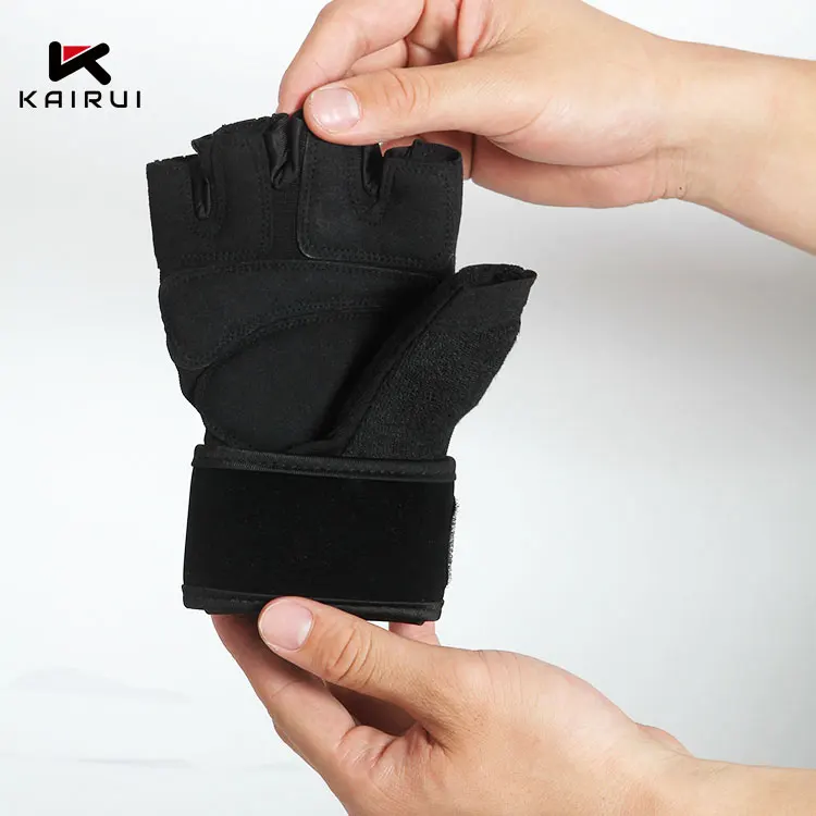 Free Sample Made in China Cheap lycra Fingerless Fitness Weight Lifting Gym Training Gloves Crossfit