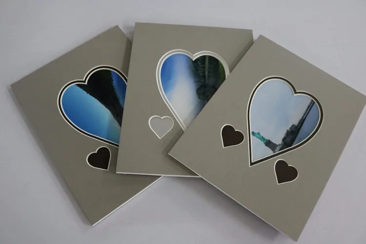 Wholesale custom pre-cut heart matboard factory