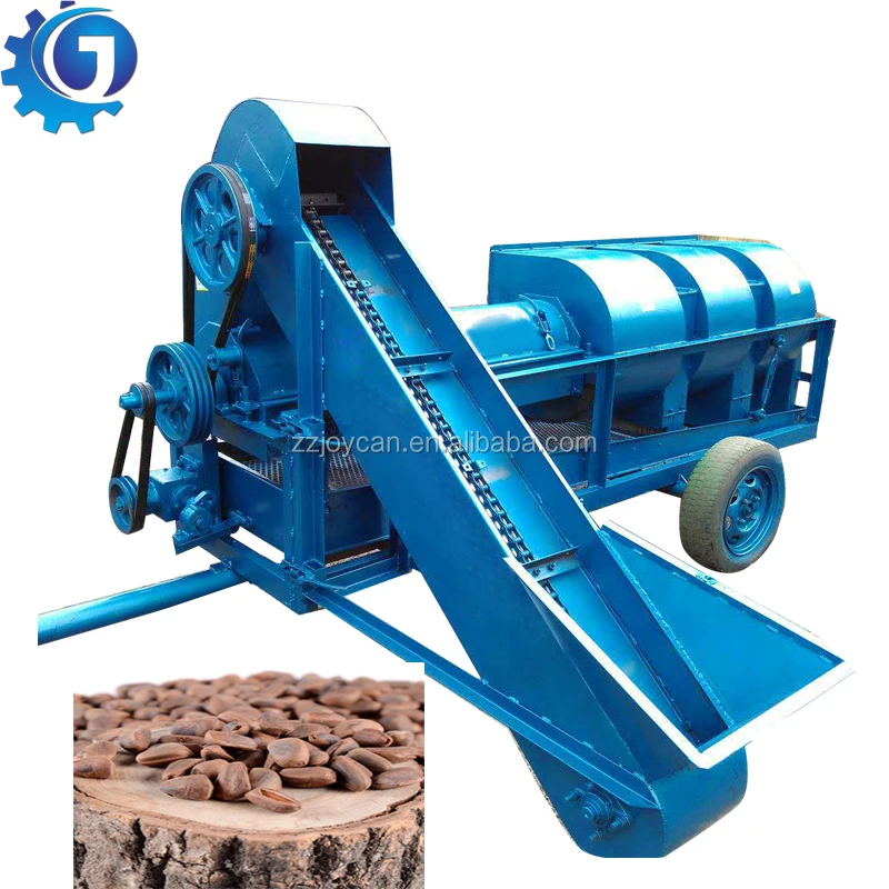 Lebanese Pine Nuts Shelling Machine Acorn Cracker Machine Pine Cone Sheller and Dust Removing Machine