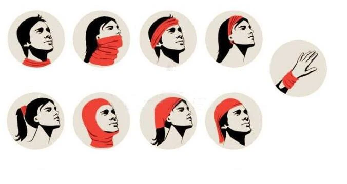 High Quality Athletic Headband Anti-Static Magic Face Bandana Mask for Running Cycling Yoga Basketball Wicking Neck