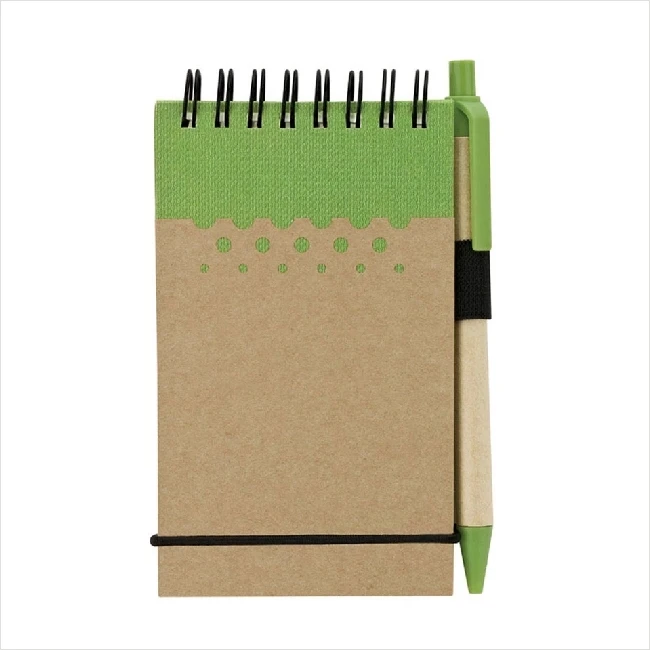 Экологичный мини-блокнот с ручкой фирменный переработанный рекламный блокнот логотипом ручка подарочный набор Обложка для дневника бумага принтом
