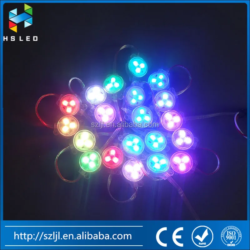 DMX WS2811 3 Points Rgb Pixel Led 30mm Led Pixel Point Light for Amusement Rides