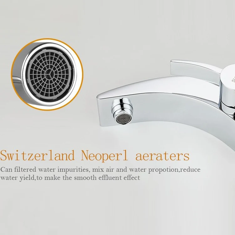 Modern Brass Basin Faucet - Chrome  factory