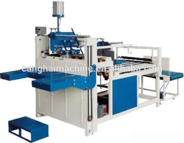 Manual Semi Automatic Carton Cardboard Box Folder Gluer Machine ...