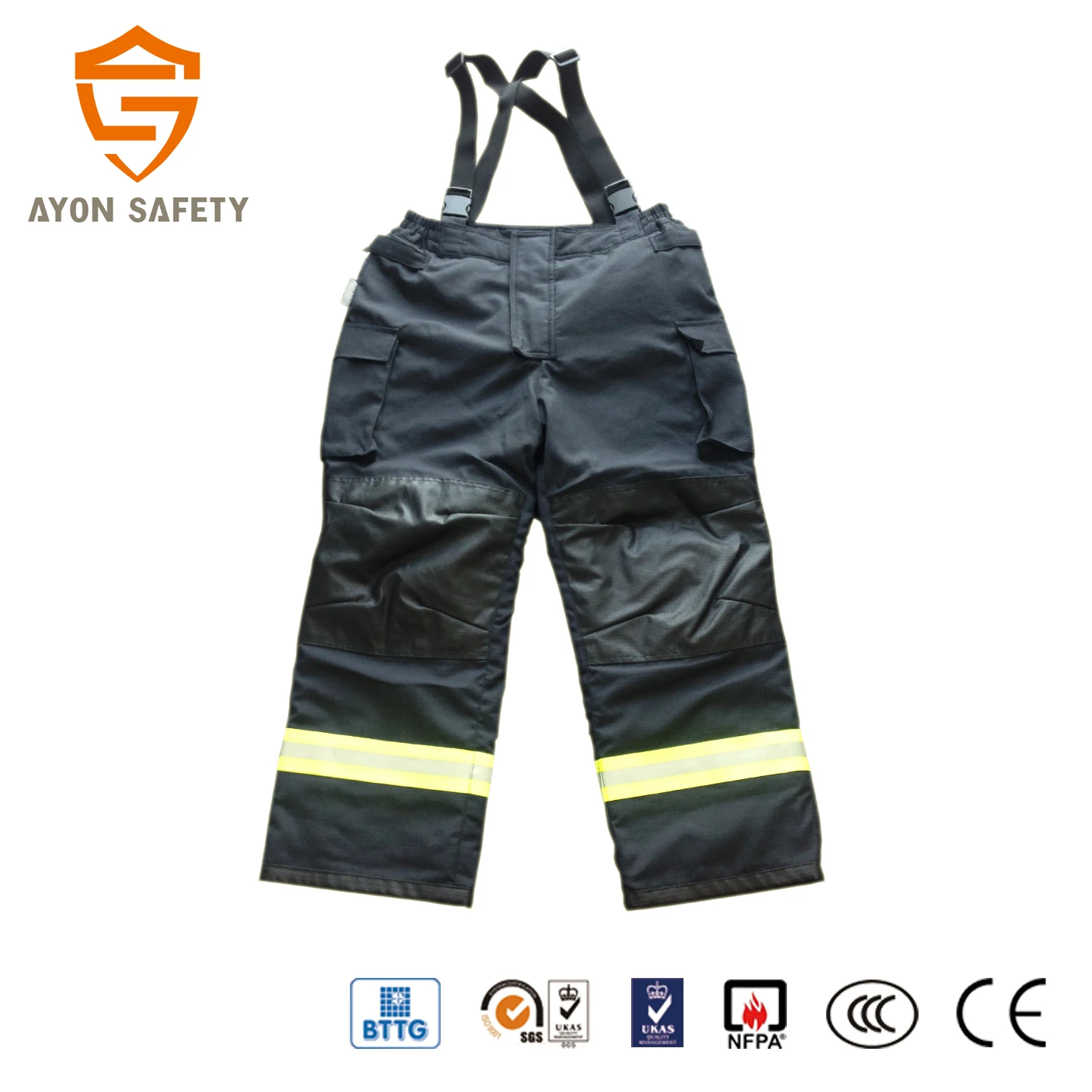 Flame Retardant Fire Safety Uniform Fireman Coverall Key Safety Clothing
