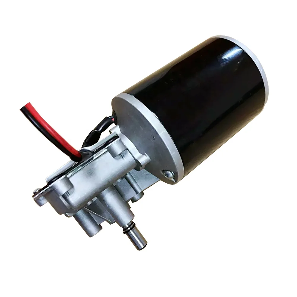 220V DC Motor 200W Waterproof High Torque Worm Gear with Brush Commutation Permanent Magnet Construction for Home Appliance Use